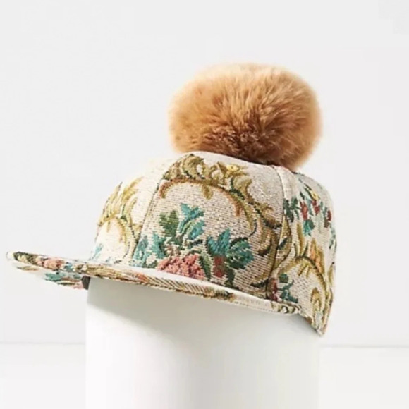 Anthropologie Pommed Brocade Baseball Hat - Picture 3 of 4